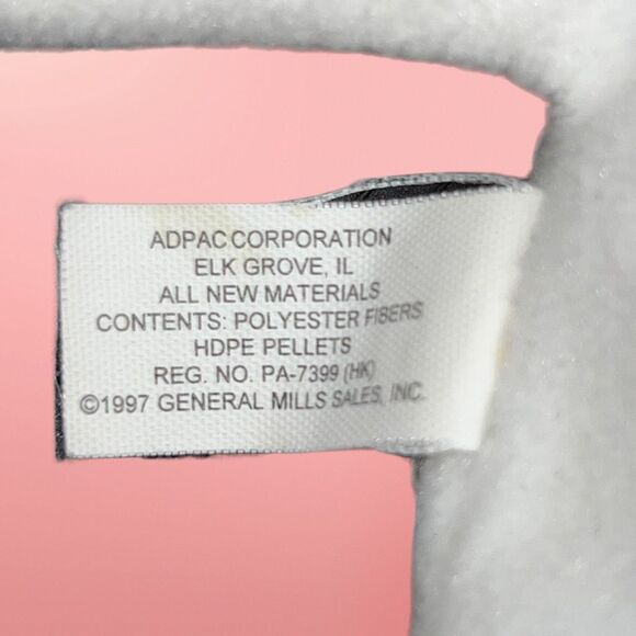 Vintage 1998 General Mills Trix Rabbit Breakfast Pals Plush Beanie Baby - Picture 3 of 4